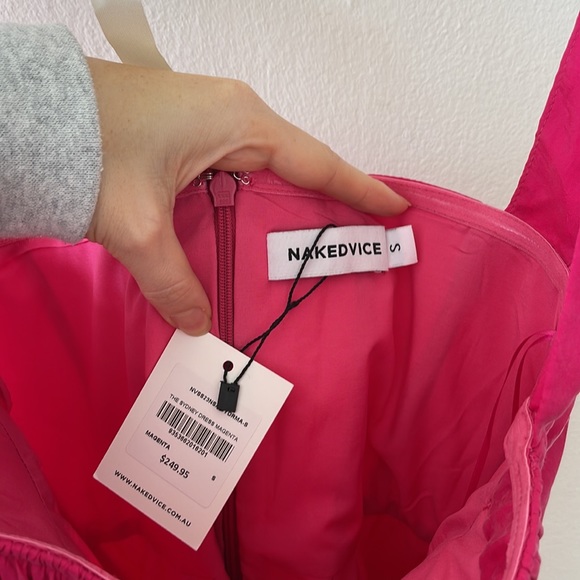 COPY - Naked Vice Sydney Dress in Magenta - Picture 4 of 4